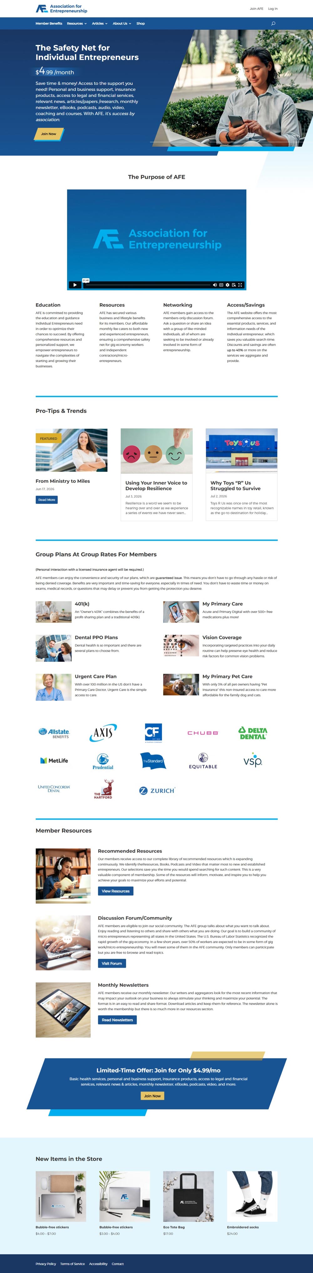 AFE home page